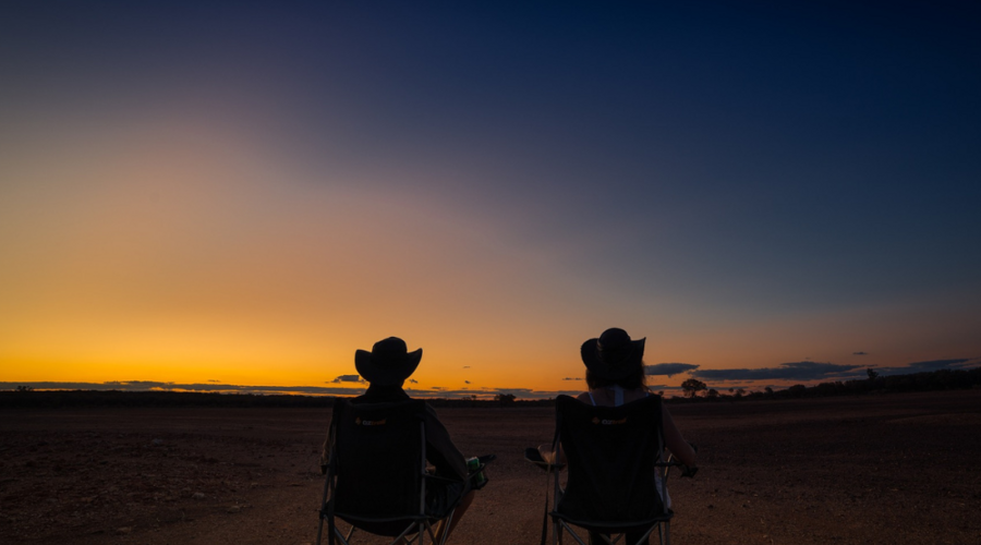 australie outback sunset